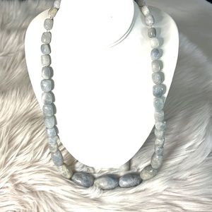Jay King Mine Finds Blue Chalcedony Bead Necklace
